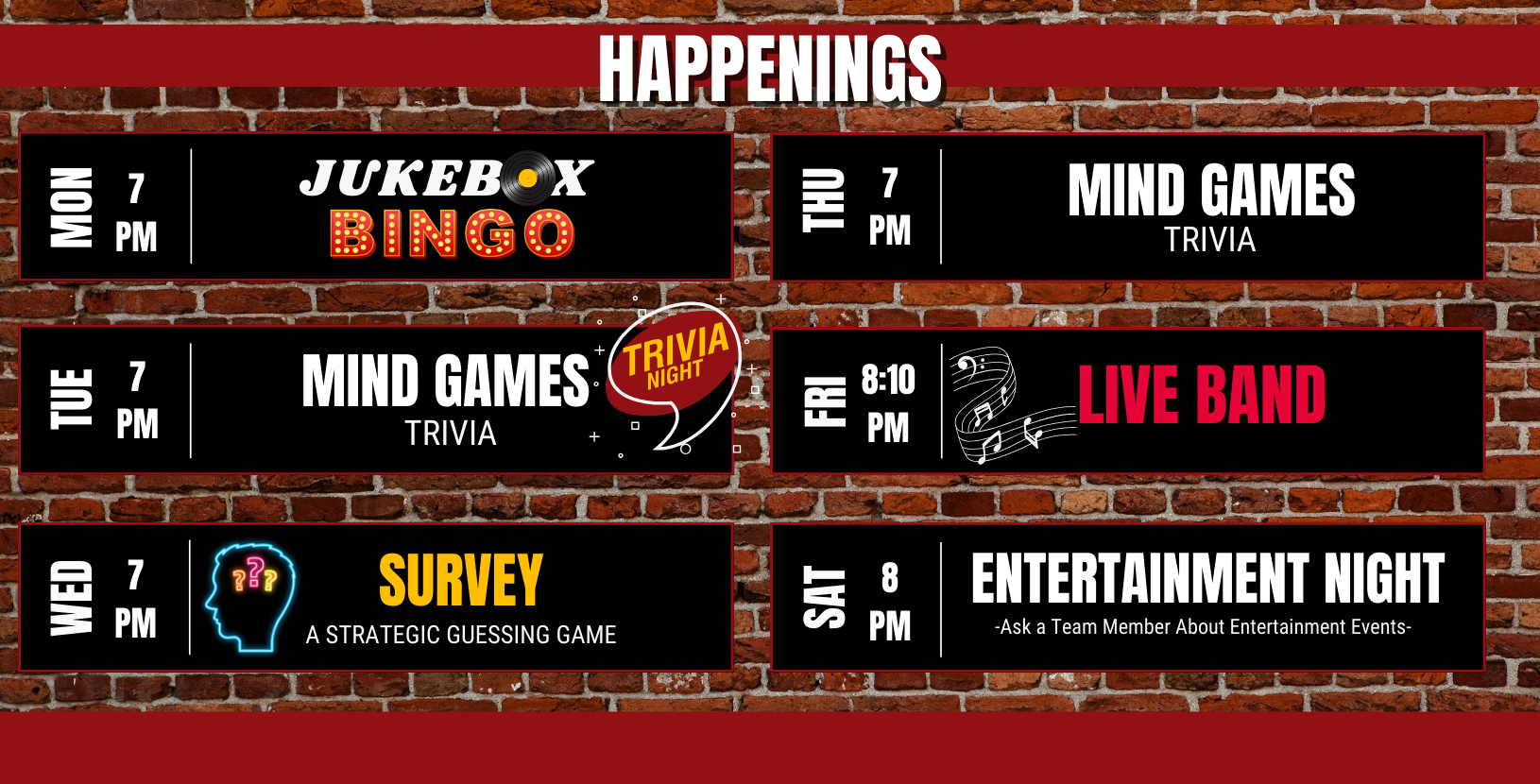 810 Entertainment Market Common Happenings