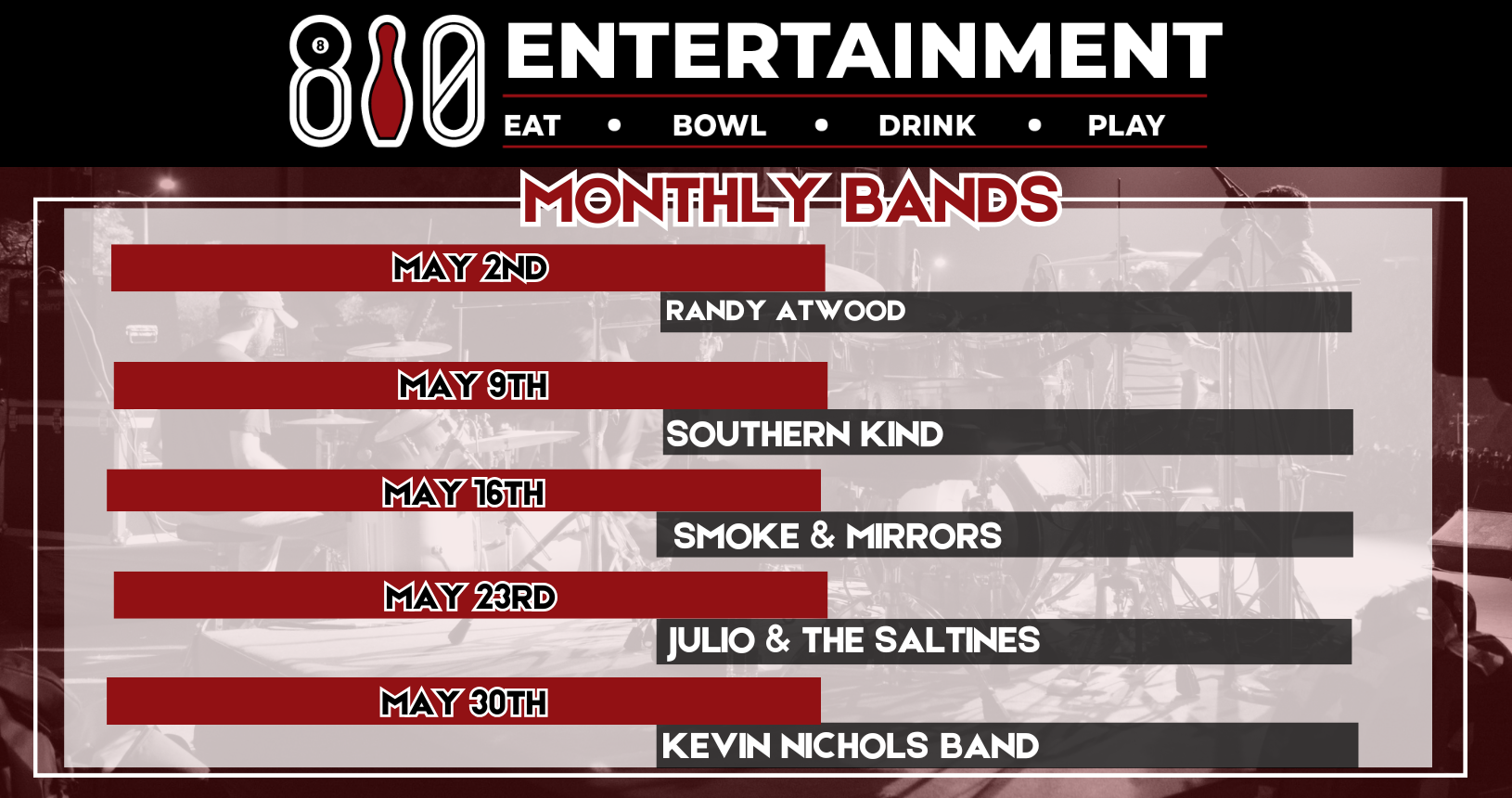 810 Entertainment Market Common Monthly Bands new
